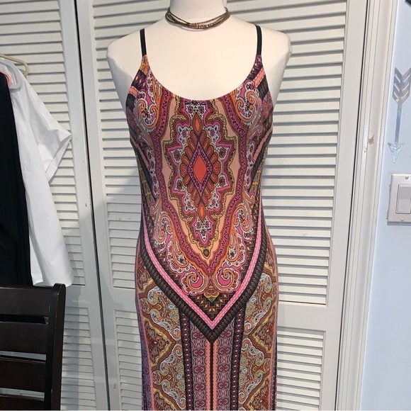 Stiletto’s Maxi Boho Style Vintage Dress XL - Picture 6 of 9